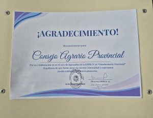 El CAP acompañó el acto de egreso de la Escuela Rural N° 26 en el Paraje Las Vegas