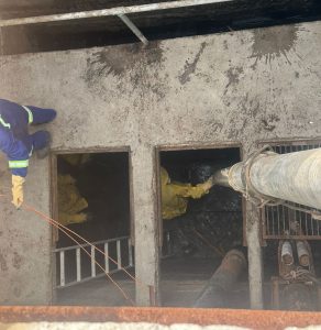 Zona Norte: SPSE realizó trabajos de mantenimiento en la planta impulsora y de suministro eléctrico