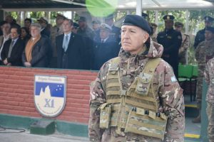 Álvarez y Elmiger estuvieron presentes en la asunción del nuevo comandante de la XI Brigada Mecanizada de Río Gallegos