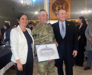 Álvarez y Elmiger estuvieron presentes en la asunción del nuevo comandante de la XI Brigada Mecanizada de Río Gallegos