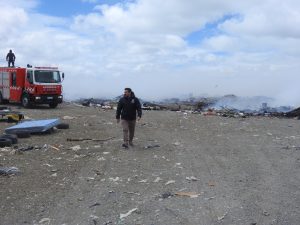 Ambiente intervino para reforzar acciones preventivas y evitar focos ígneos en el basural de Río Gallegos