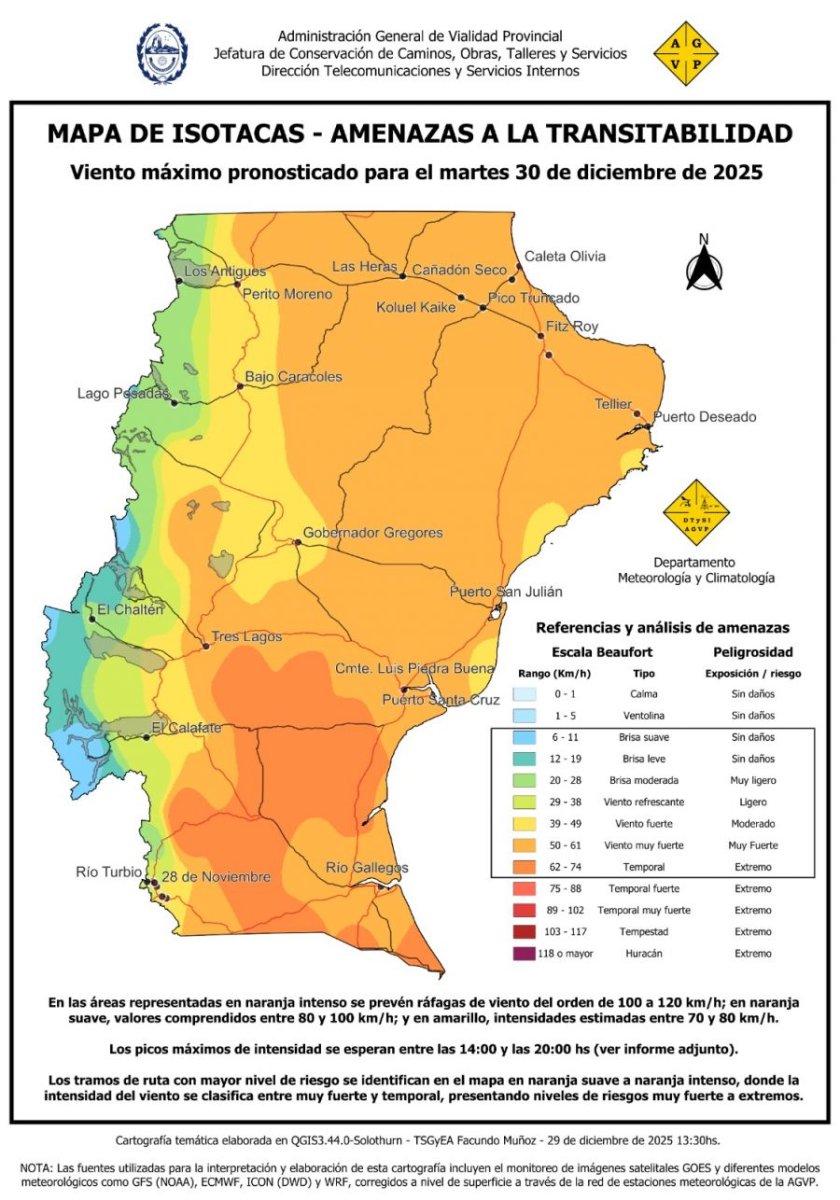 Martes 30: ¿Cómo estará el clima en Santa Cruz?