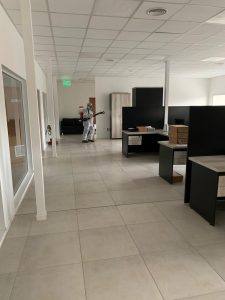 Tareas de desinfección y sanitizacion de las instalaciones de la ASIP