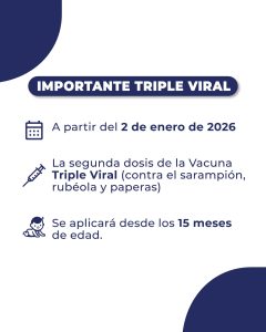 Salud: actualización del esquema de la vacuna triple viral para fortalecer la protección en la primera infancia