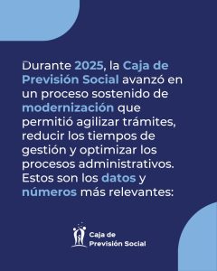 Balance 2025: La Caja de Previsión Social consolidó los trámites digitales y redujo tiempos de gestión