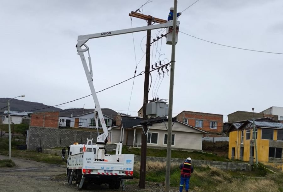 Servicios Públicos realizó diversos trabajos de energía eléctrica en Río Turbio
