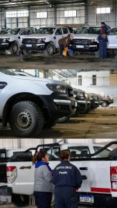 El Gobierno de Santa Cruz sumó 50 camionetas provenientes de YPF