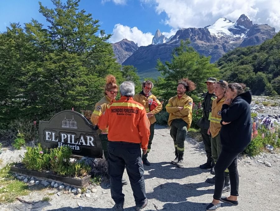 Realizaron simulacro de incendio de interfase en El Chaltén