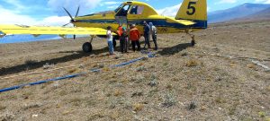 Incendio en el Parque Nacional Los Glaciares: se suma el avión hidrante al operativo