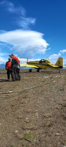 Incendio en el Parque Nacional Los Glaciares: se suma el avión hidrante al operativo