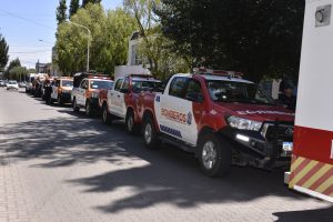 Claudio Vidal encabeza el operativo que partió a El Chaltén para sofocar el incendio forestal que afecta a la zona
