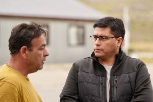 El gobernador Claudio Vidal coordina en El Chaltén las acciones para contener el incendio
