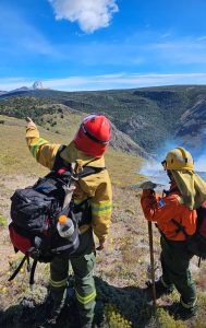 El Consejo Agrario Provincial participa del operativo que trabaja para sofocar el incendio en El Chaltén