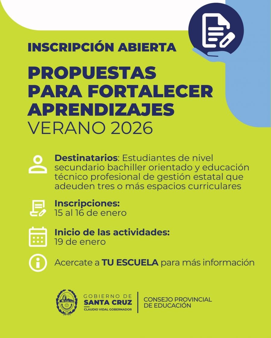 Propuestas para fortalecer aprendizajes – Verano 2026