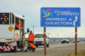 Vialidad Provincial realizó trabajos de demarcación horizontal en la Ruta Nacional N.° 3