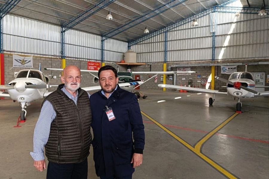 El subsecretario de Transporte visitó el Aeroclub “Lago Argentino”