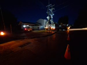 Servicios Públicos realizó trabajos de mantenimiento sobre redes de energía en Río Gallegos