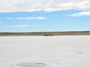 Vialidad Provincial inició la cosecha y acopio de sal para el Plan Invernal 2026