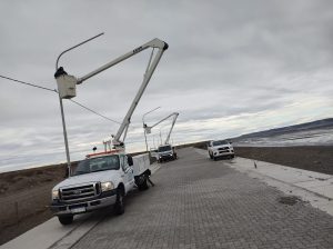 Servicios Públicos avanza en la mejora del sistema eléctrico en Caleta Olivia y Río Gallegos