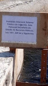 Denuncian intervención ilegal y robo de compuertas en el canal Las Hormigas