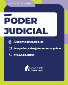Santa Cruz dispone de una delegación del Poder Judicial en Buenos Aires