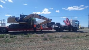 Vialidad Provincial realiza controles de cargas y dimensiones en Ruta Provincial N°5