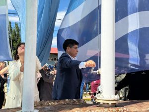 Claudio Vidal en el 78° Aniversario de Los Antiguos: 375 millones para la dulcera municipal