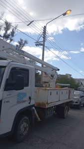 Servicios Públicos realiza trabajos integrales en energía y agua en el Distrito Puerto Deseado