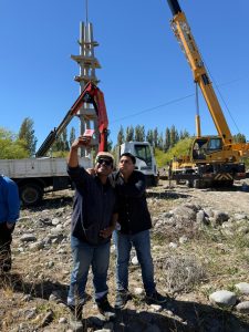 Vidal continuó hoy su recorrida en Los Antiguos con agenda productiva y de servicios