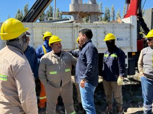 Vidal continuó hoy su recorrida en Los Antiguos con agenda productiva y de servicios