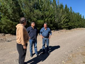 Vidal continuó hoy su recorrida en Los Antiguos con agenda productiva y de servicios