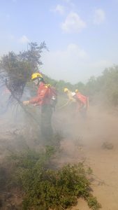 Chubut agradeció el compromiso y la solidaridad de la Brigada de Santa Cruz en el combate de los incendios