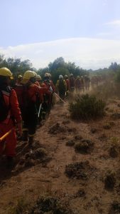 Chubut agradeció el compromiso y la solidaridad de la Brigada de Santa Cruz en el combate de los incendios