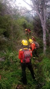 Chubut agradeció el compromiso y la solidaridad de la Brigada de Santa Cruz en el combate de los incendios
