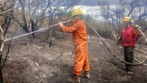 Chubut agradeció el compromiso y la solidaridad de la Brigada de Santa Cruz en el combate de los incendios