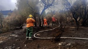 Chubut agradeció el compromiso y la solidaridad de la Brigada de Santa Cruz en el combate de los incendios