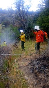 Chubut agradeció el compromiso y la solidaridad de la Brigada de Santa Cruz en el combate de los incendios