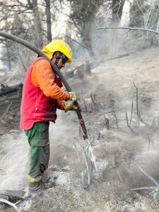 Chubut agradeció el compromiso y la solidaridad de la Brigada de Santa Cruz en el combate de los incendios