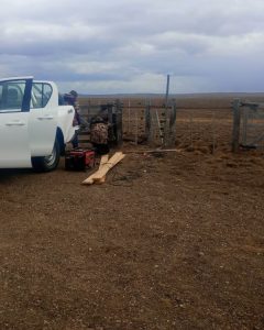 Pesca realizó tareas de reacondicionamiento en el paso de servidumbre “Tres Tranqueras”