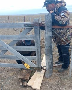 Pesca realizó tareas de reacondicionamiento en el paso de servidumbre “Tres Tranqueras”