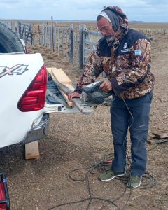 Pesca realizó tareas de reacondicionamiento en el paso de servidumbre “Tres Tranqueras”