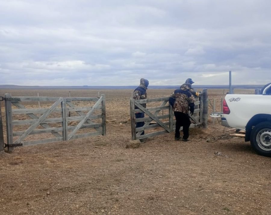 Pesca realizó tareas de reacondicionamiento en el paso de servidumbre “Tres Tranqueras”