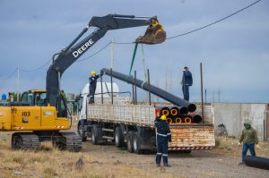 Vidal impulsa una inversión de $3.285.769.208 para el nuevo colector cloacal en Pico Truncado