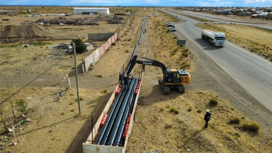 Vidal impulsa una inversión de $3.285.769.208 para el nuevo colector cloacal en Pico Truncado