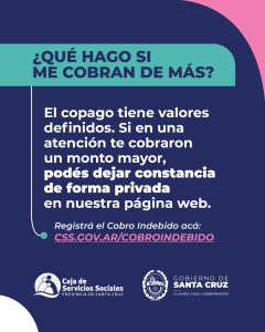 La Caja de Servicios Sociales actualiza los valores de copagos vigentes