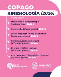 La Caja de Servicios Sociales actualiza los valores de copagos vigentes