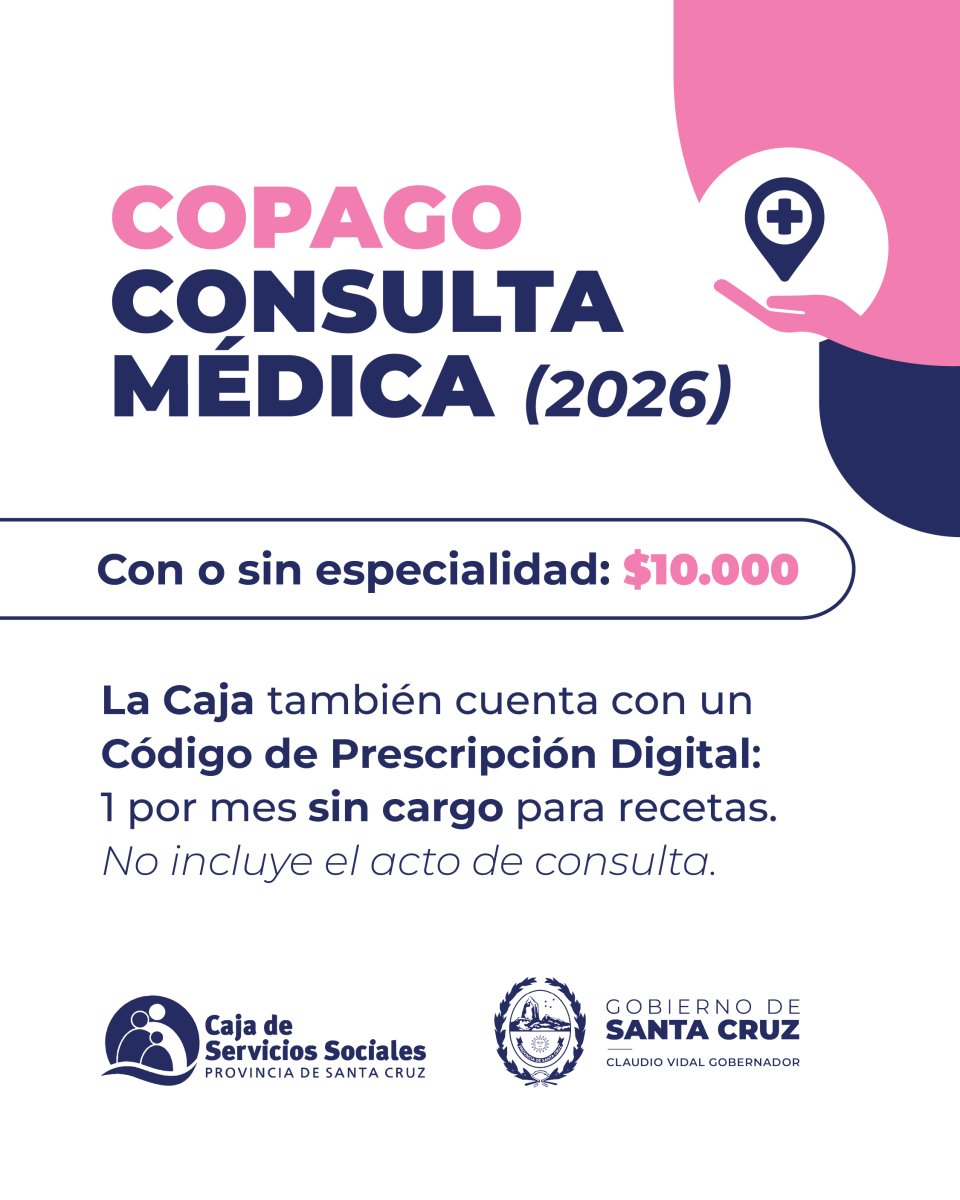 La Caja de Servicios Sociales actualiza los valores de copagos vigentes