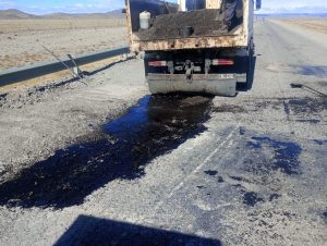 Vialidad Provincial continúa con los trabajos en Ruta Nacional 40