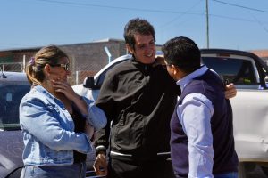 Claudio Vidal encabezó el inicio de obra del polideportivo de Perito Moreno