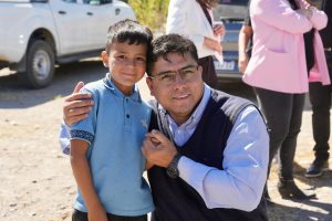 Claudio Vidal encabezó el inicio de obra del polideportivo de Perito Moreno